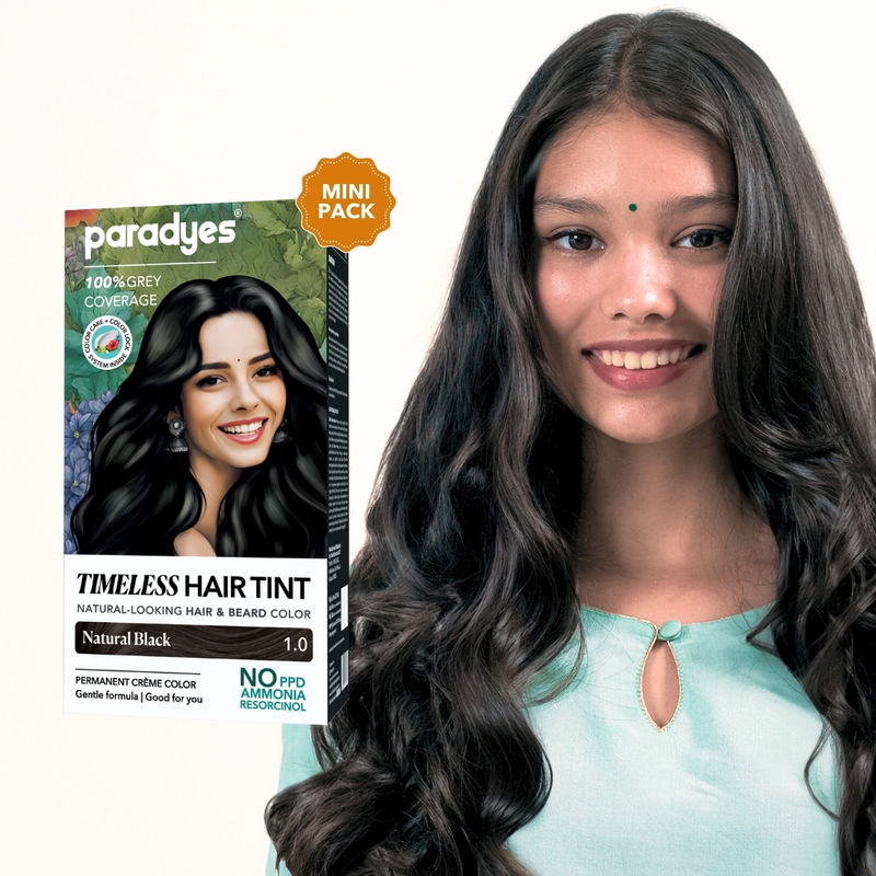 Paradyes Mini Root Touch Up Timeless Permanent Creme Hair Colour - 1.0 Natural Black