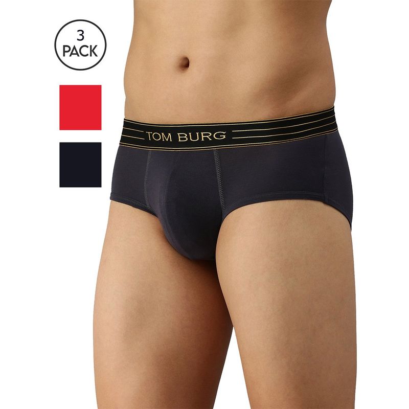 Tom Burg Premium Luxury Brief (Pack of 3) (S)
