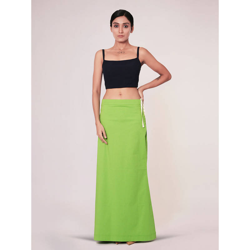 I AM BY DOLLYJAIN Women Pear Green Lycra Solid D'Coat (M)