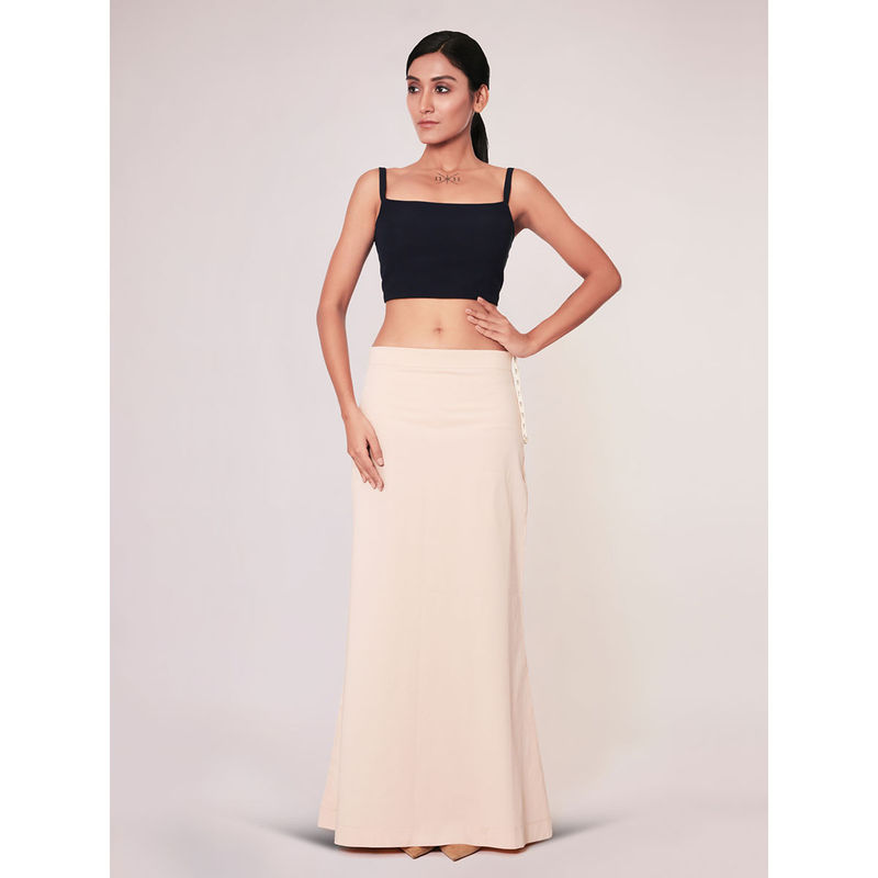 I AM BY DOLLYJAIN Women Powder Pink Lycra Solid D'Coat (XL)