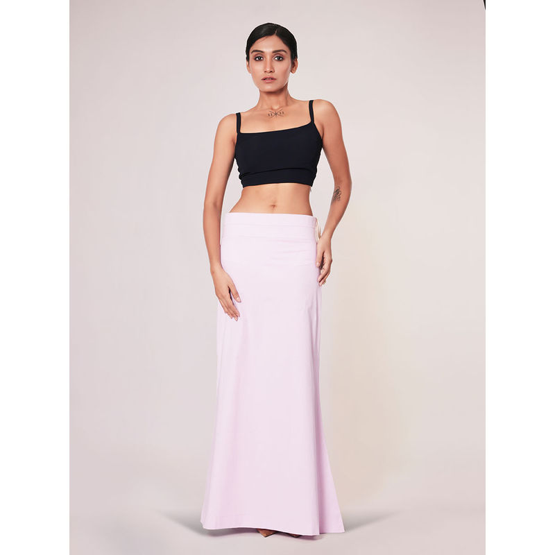 I AM BY DOLLYJAIN Women Pink Lycra Solid D'Coat (S)