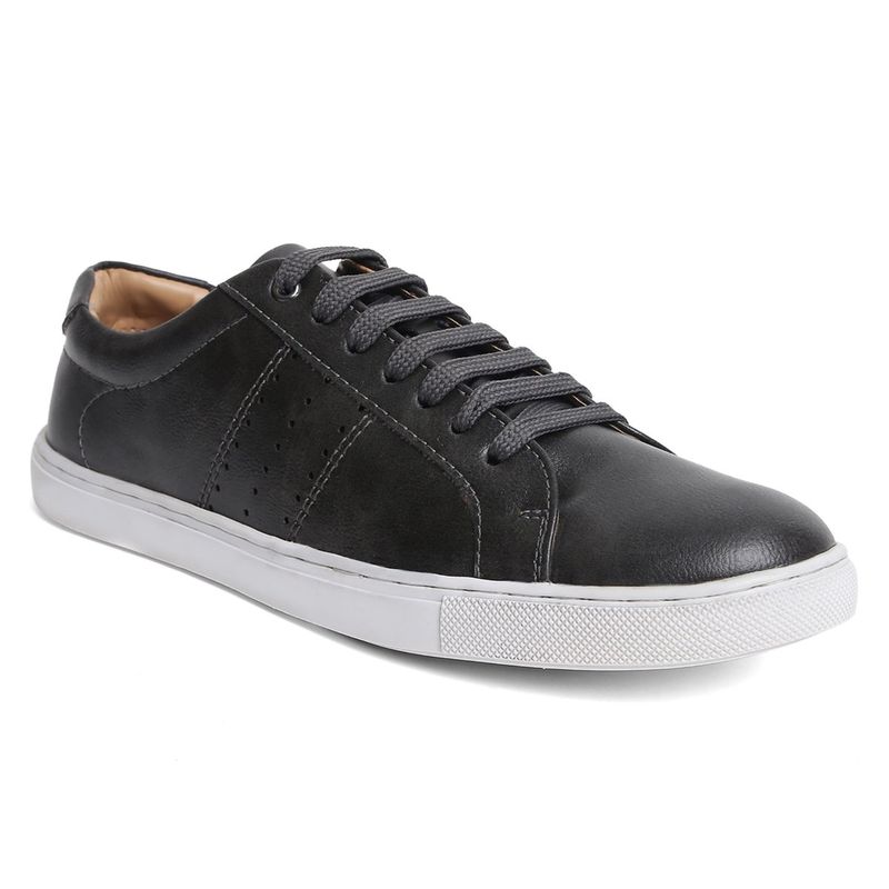 FACCE FELICI Men Grey Synthetic Leather Outdoor Casual Sneakers (UK 6)