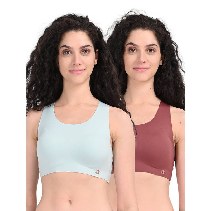 Adira Eze Fit Bra Racerback Multi-Colour (Pack of 2) (S)