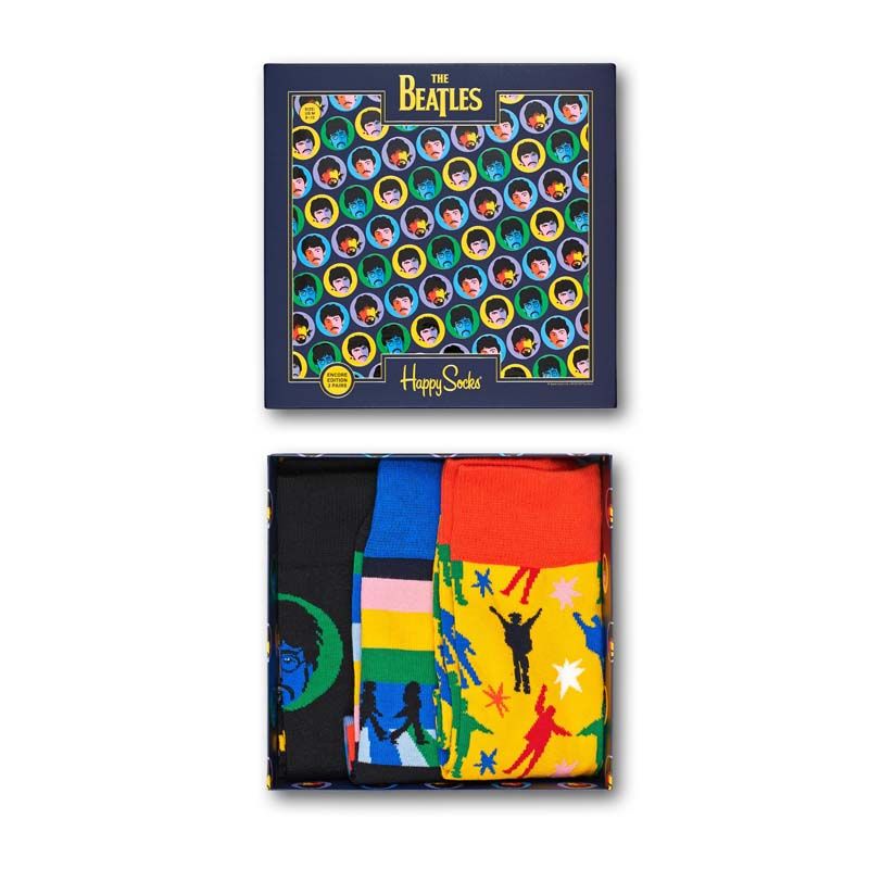 Happy Socks Beatles Gift Box 3 pack - Multi-Color (36-40)