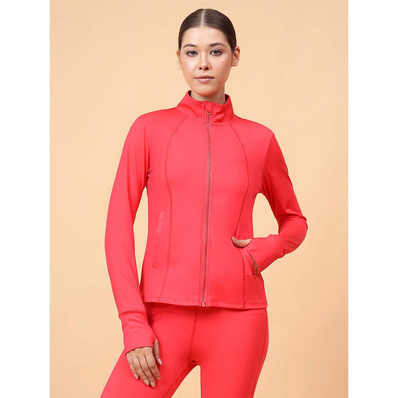 Fitkin Women Red Fit Move Run Jacket (S)