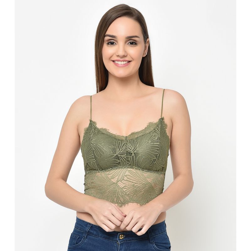 Da intimo Lace Full Coverage Bralette - Green (30D)