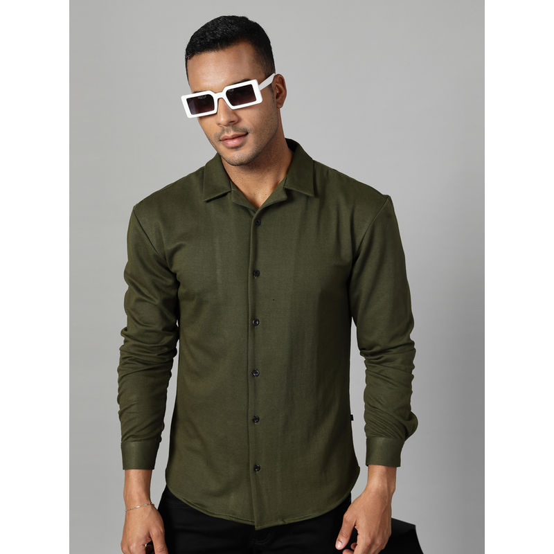RIGO Men Olive Terry Shirt (S)
