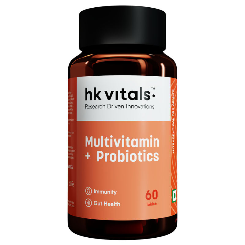 HealthKart HK Vitals Multivitamin with Probiotics, Supports Immunity and Gut Health