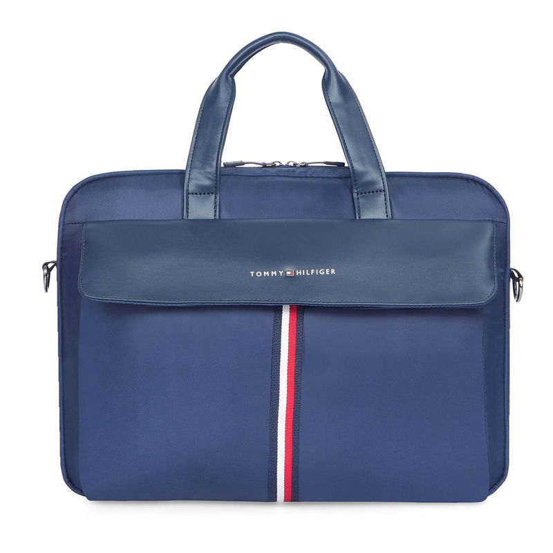 Buy Tommy Hilfiger Blue Laptop Messenger Bag Online