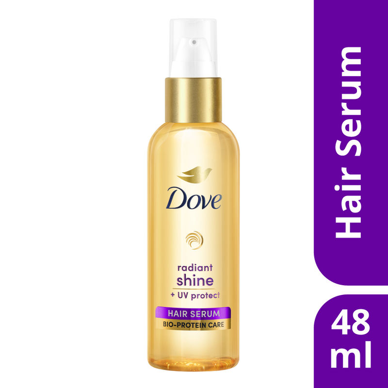 Dove Radiant Shine + UV Protect Hair Serum For Dry & Frizzy Hair