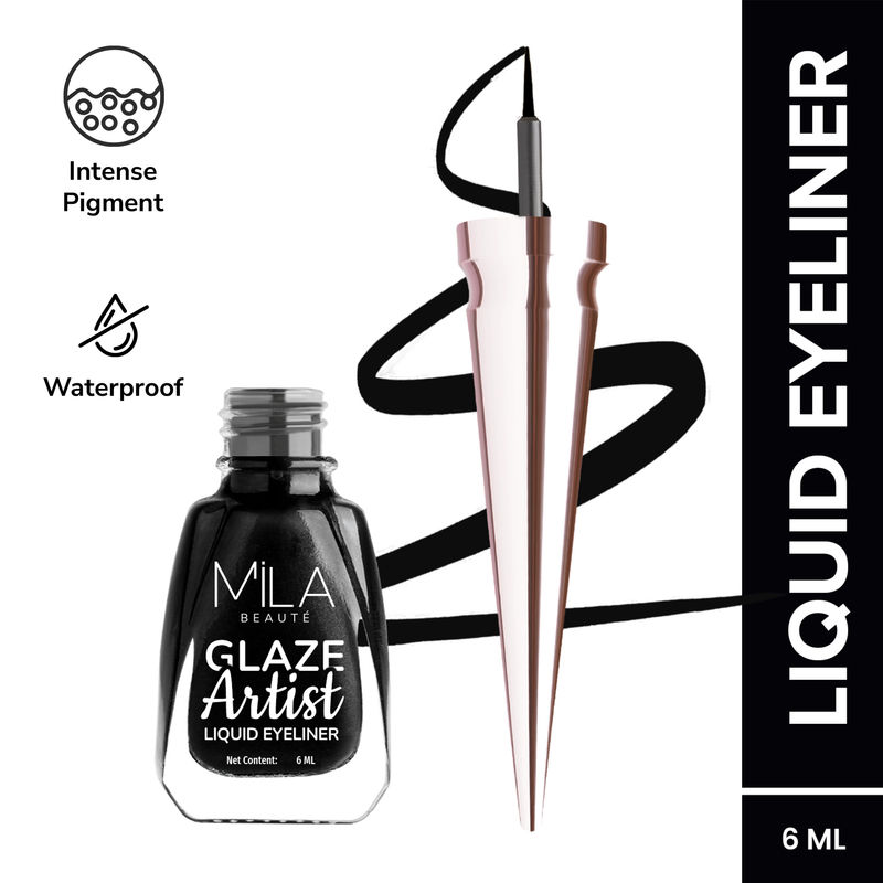 Glaze Artist Waterproof & Smudge Proof Eyeliner - Infinite Black