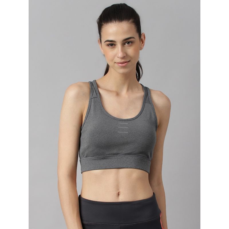 Alcis Women Dark Grey Anti Static Slim Fit Sports Bra Buy Alcis Women