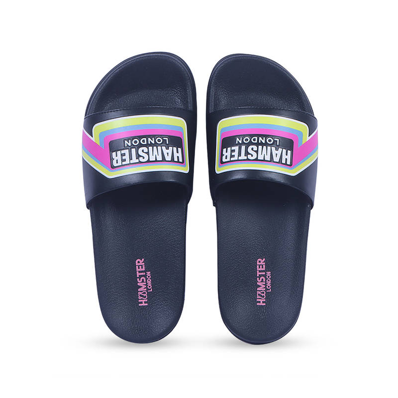 Hamster London Unisex Hilton Sliders- Black (EU 41)