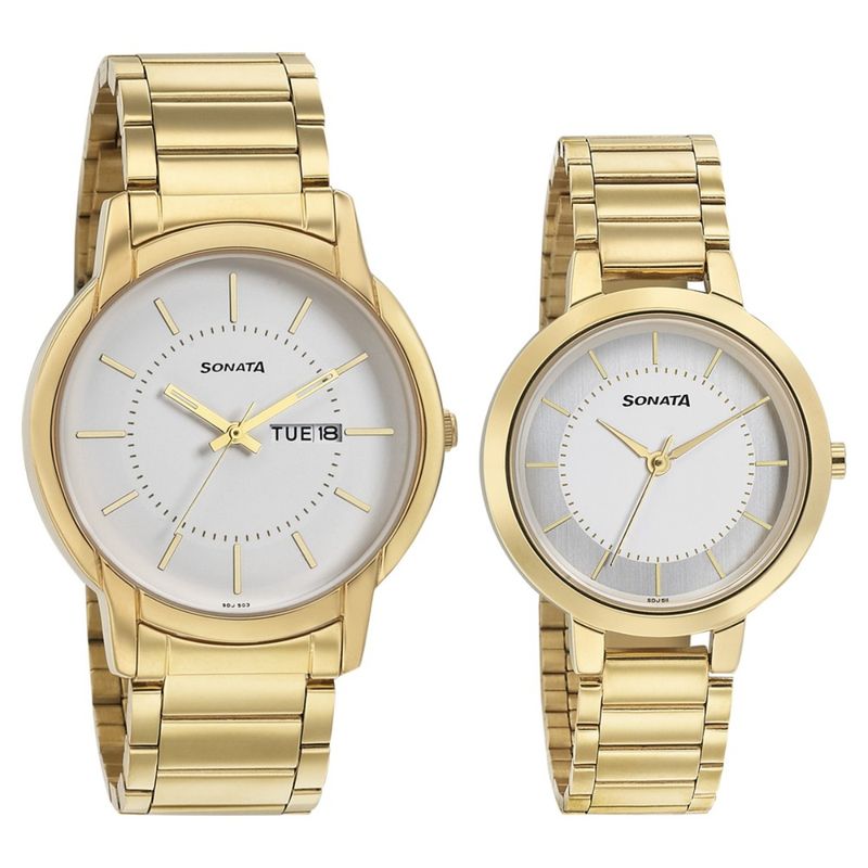 SONATA SO pair Analog Watch - For Men & Women - Buy SONATA SO pair Analog  Watch - For Men & Women 11418100NM01 Online at Best Prices in India |  Flipkart.com