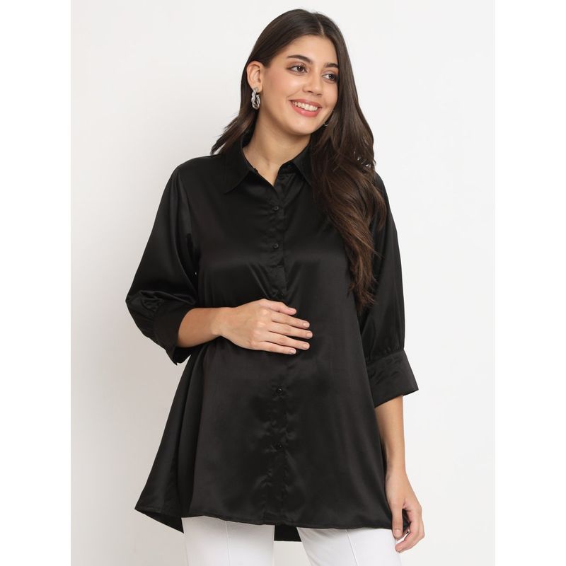 Angloindu Black Maternity Shirt (L)