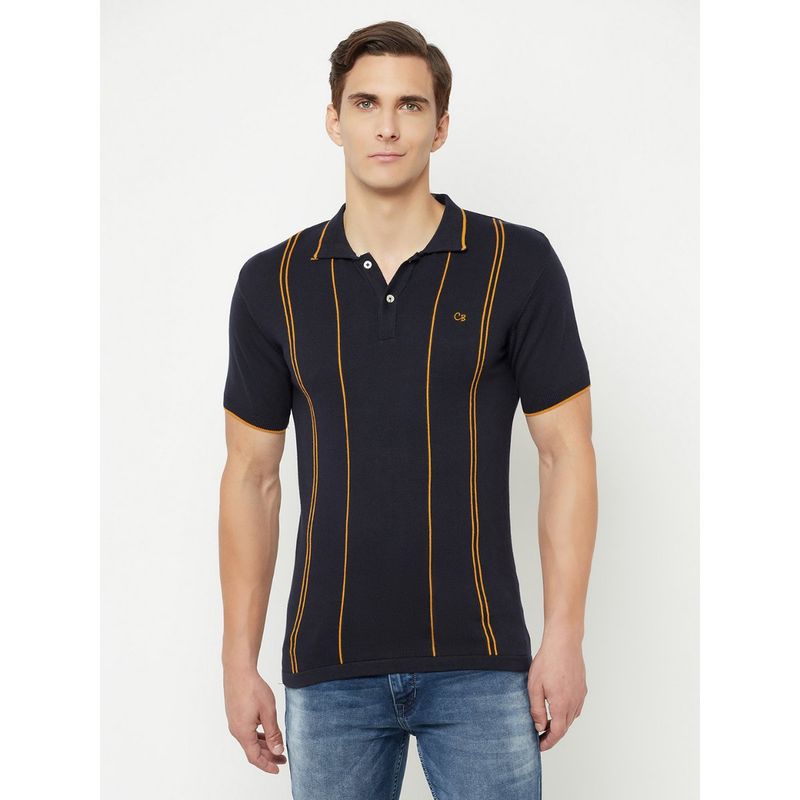 Cantabil Men Navy T-Shirt (M)