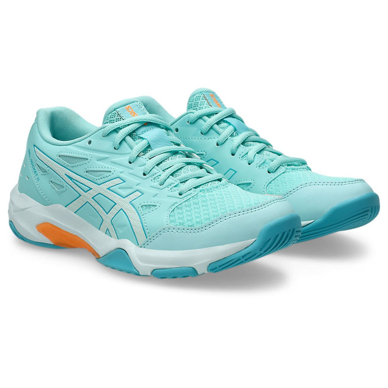 ASICS GEL-ROCKET 11 Women Badminton Shoes Turquoise (UK 8)