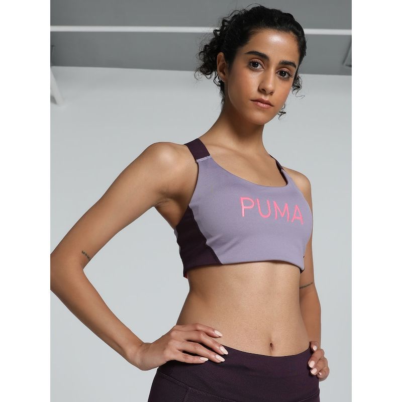 Puma 4Keeps Eversculpt Women's Purple Sports Bra (L)