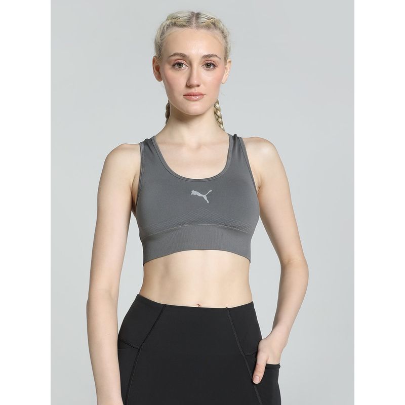 Puma Seamless Top Women's Grey Sports Bra (S)