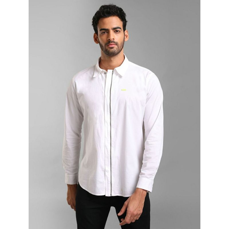 KAZO Cotton Stretch Shirt with Zipper Closure (S)
