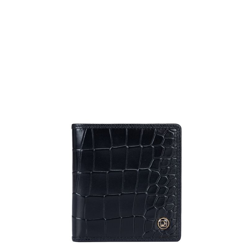 Da Milano Genuine Leather Men's Bifold Wallet | Textured Black Leather | Compact Design With Multiple Card Slots | Lifetime Warranty - View #2