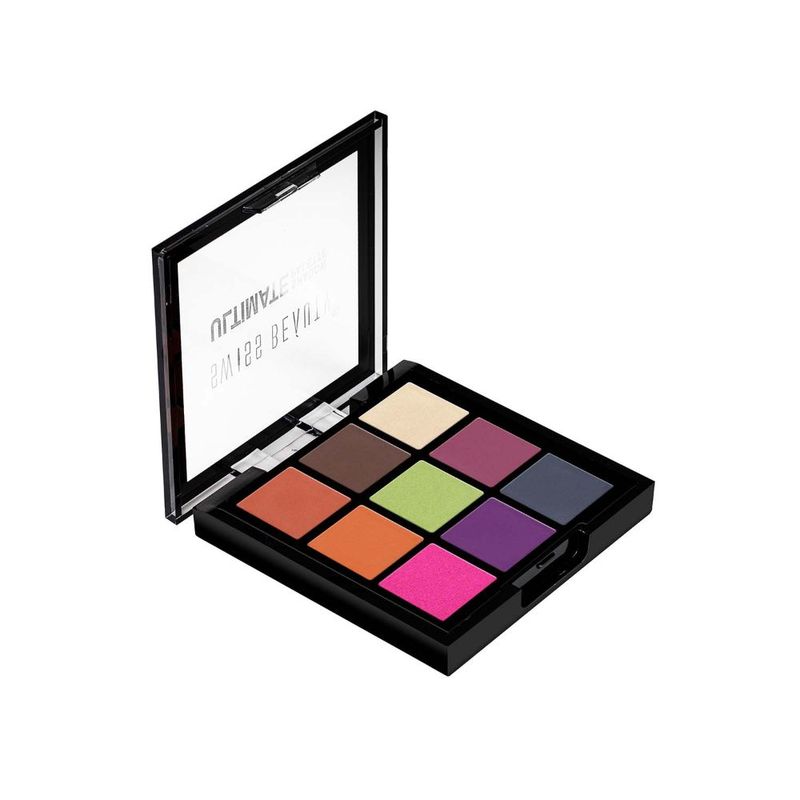 Swiss Beauty Ultimate 9 Pigmented Colors Eyeshadow Palette - Shade 08