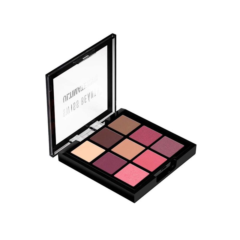 Swiss Beauty Ultimate 9 Pigmented Colors Eyeshadow Palette - Shade 01