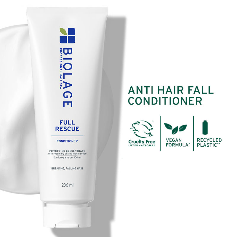 Biolage Full Rescue Conditioner for Hair Breakage with Rosemary Oil, 74% Resistance to Hairfall