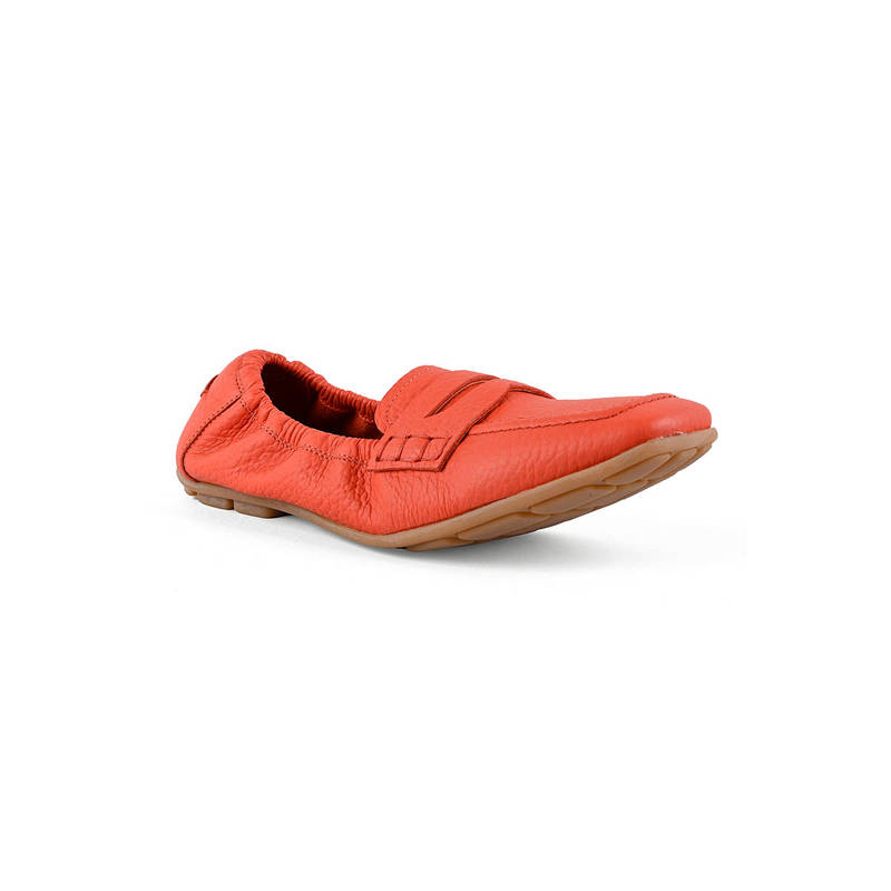 Vanilla Moon Women Orange Square Toe Loafer (EURO 38)