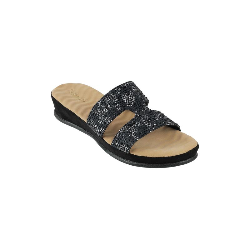 Catwalk Women Black Platform Sandals (UK 5)