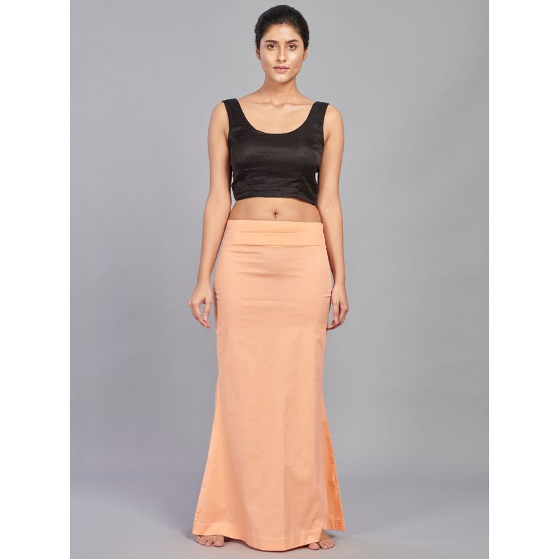 I AM BY DOLLYJAIN Cotton Lycra D'coat Peach (XL)