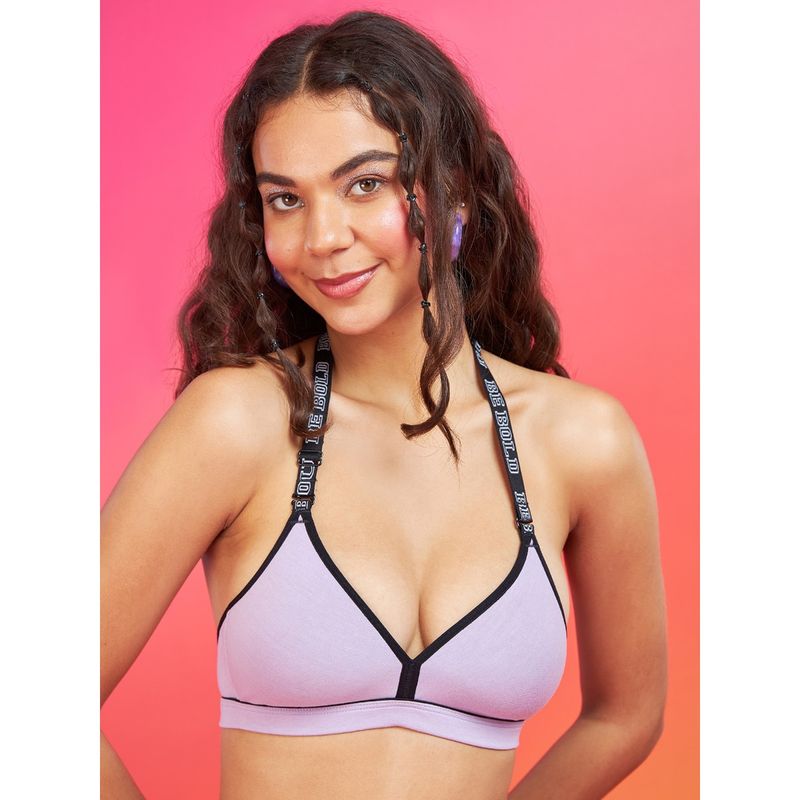 Enamor Xo Lilac Non Wired Padded Regular Bra (34A)
