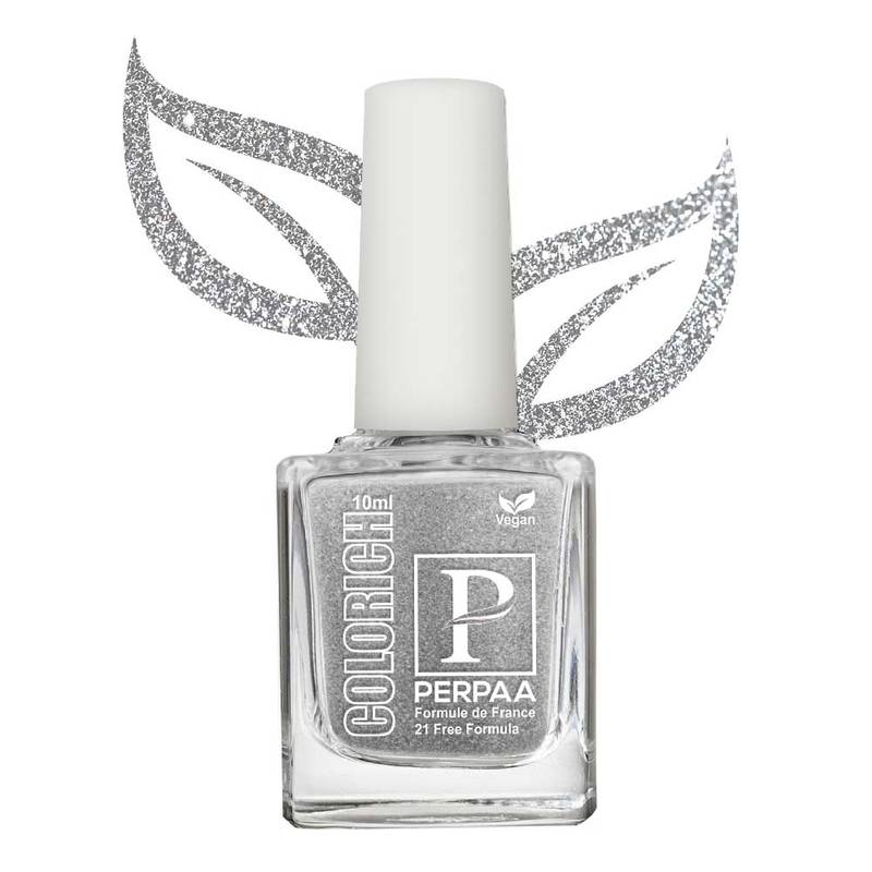 PERPAA Colorich Vegan Nail Polish - Texture Silver