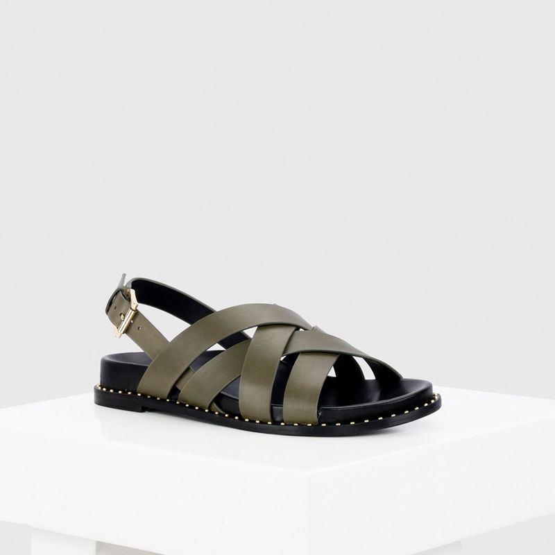 Oroh Bari Green Sandals (EURO 36)