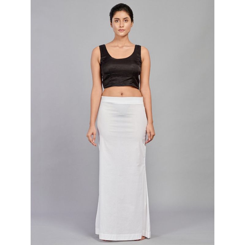 I AM BY DOLLYJAIN Cotton Lycra D'coat White (M)