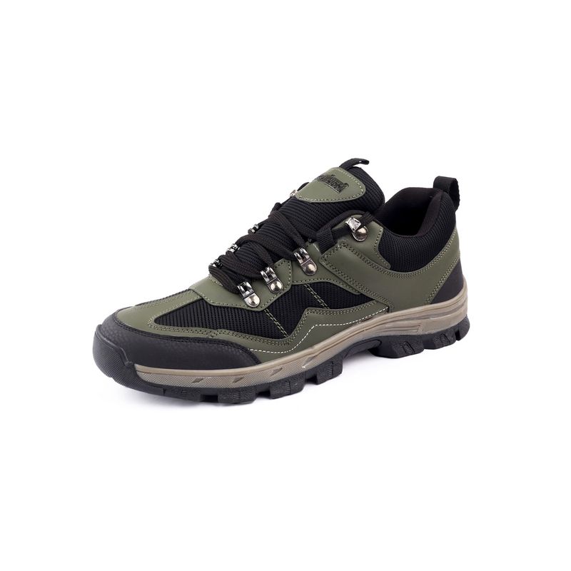 Bacca Bucci Osprey Mens Waterproof Hiking Shoes for Outdoor Trekking-Olive (UK 10)