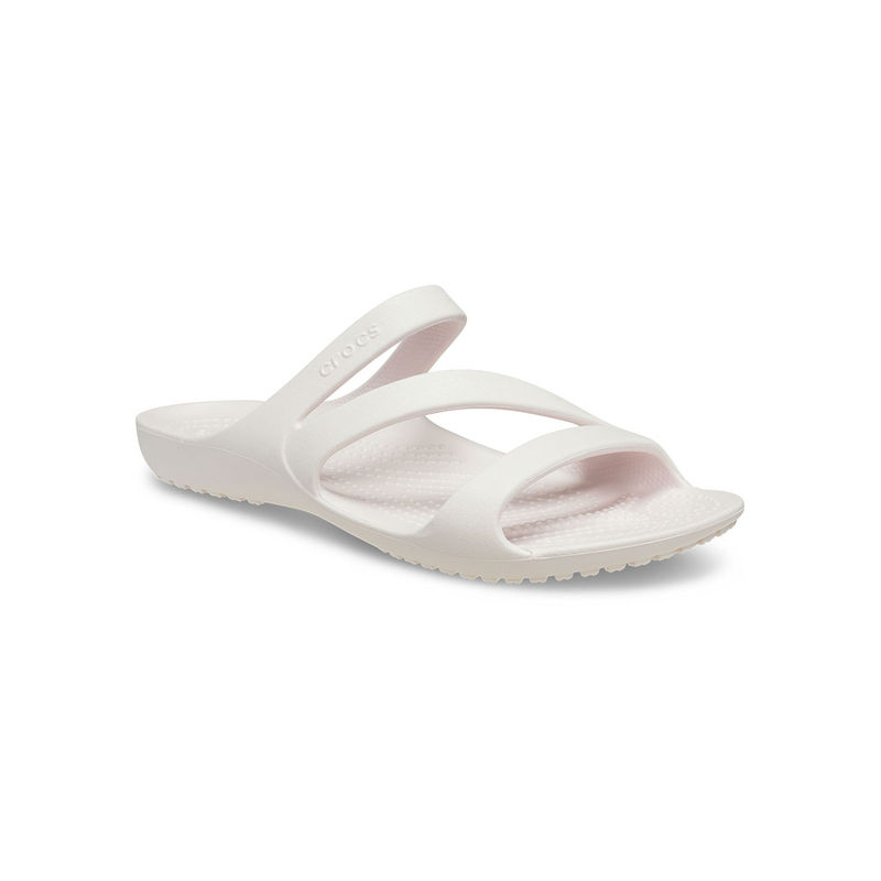 Crocs White Kadee Ii Sliders (US 6)