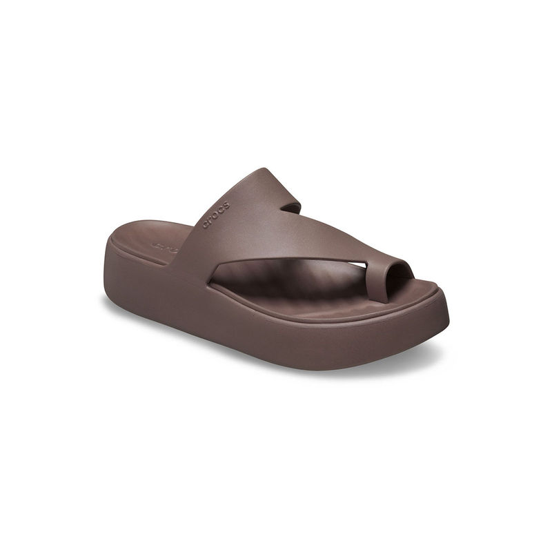 Crocs Brown Getaway Platform Toe Loop Sandals (US 9)