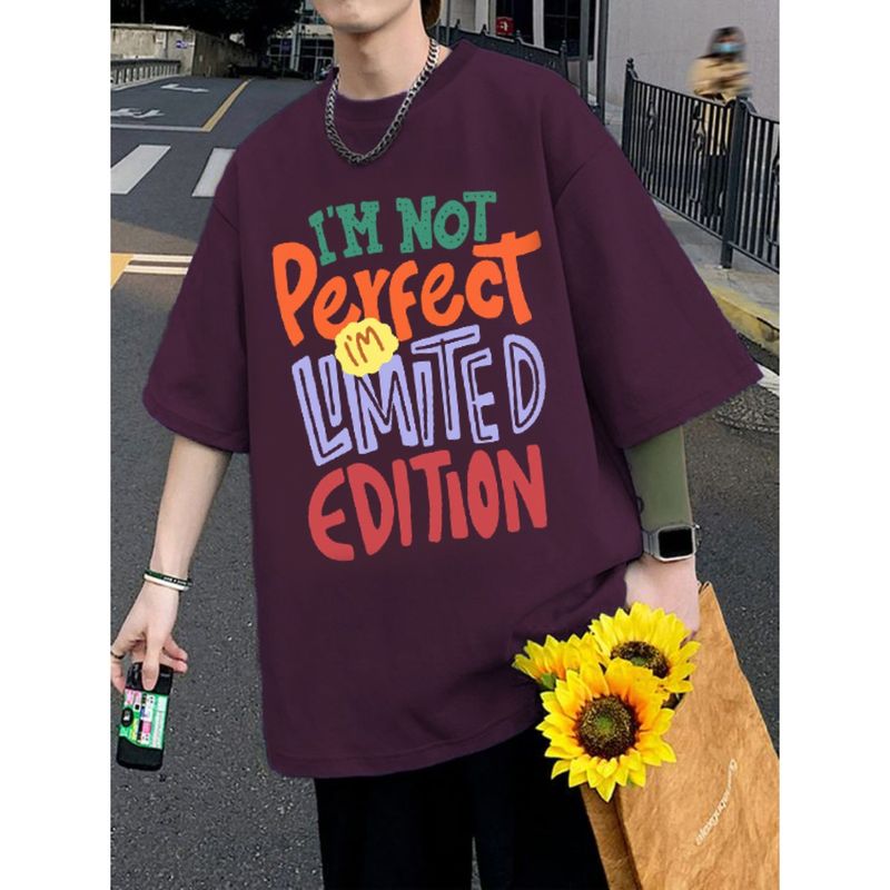 CHKOKKO Men OverSized Fit T-Shirt (L)