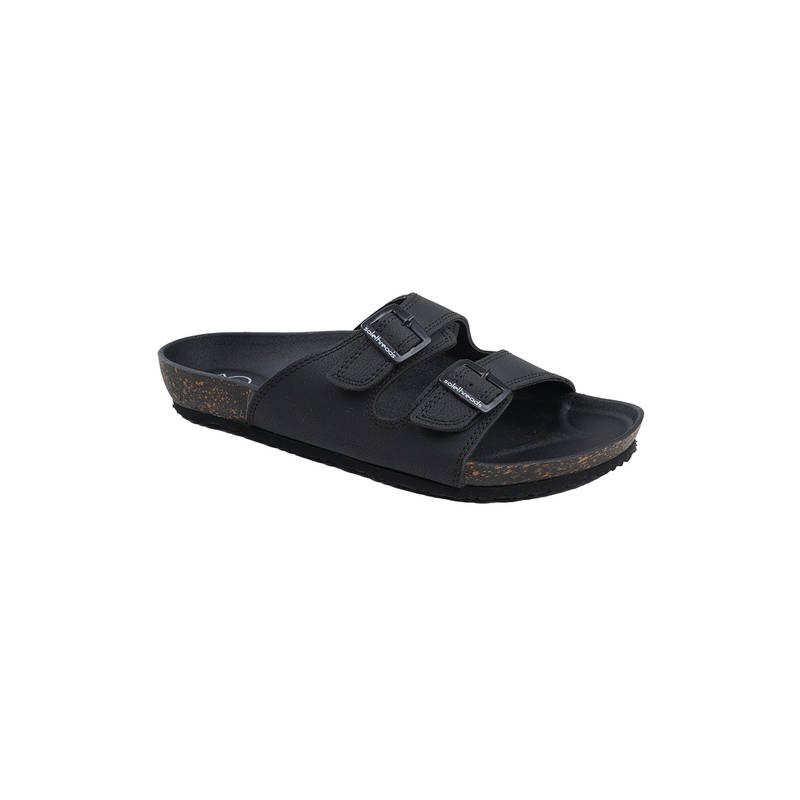 SOLETHREADS Men Black Casual Comfort Sandals (EURO 43)