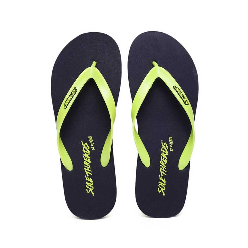 SOLETHREADS Men Yellow Casual Comfort Flipflops (EURO 43)