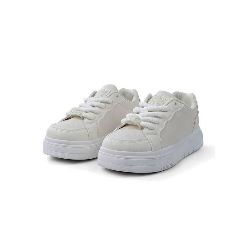 SOLETHREADS Women White Sneakers (EURO 40)