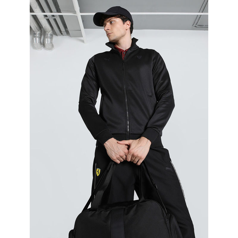 Puma Ferrari Race Tonal Motorsport Men Black Jacket (S)