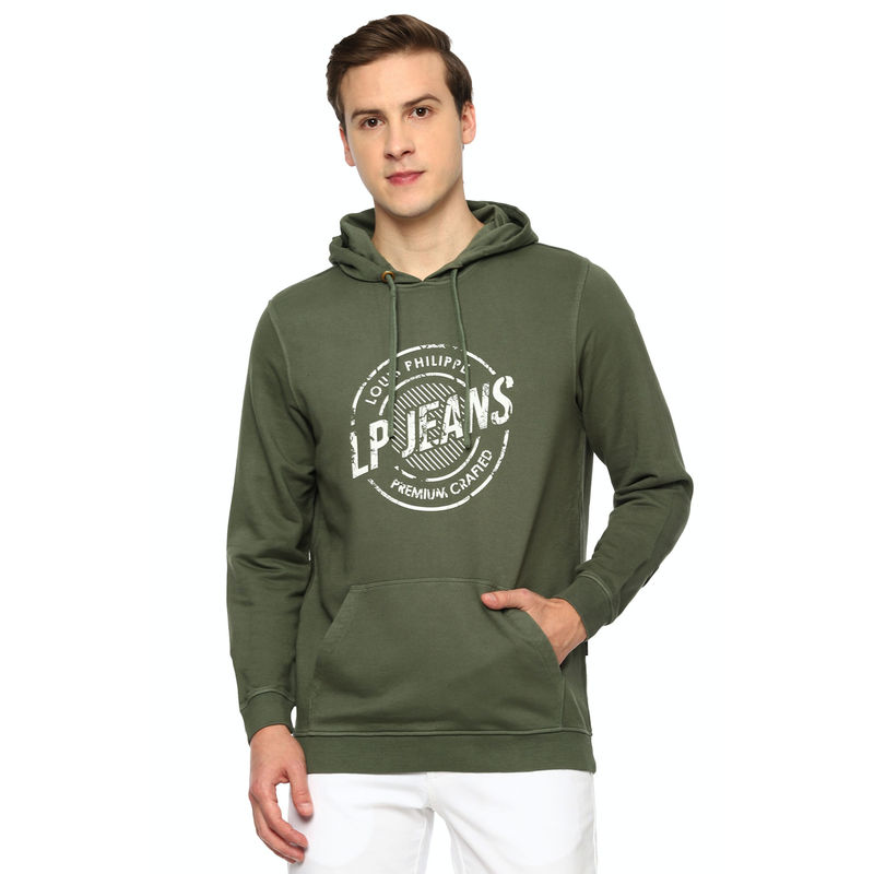 Louis Philippe Olive Sweatshirt (S)