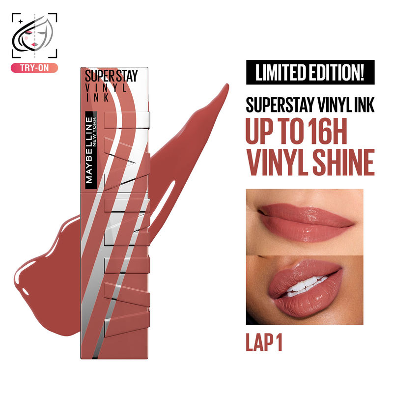 Maybelline New York Super Stay Vinyl Ink High Shine Racing Liquid Lipstick - Lap 1