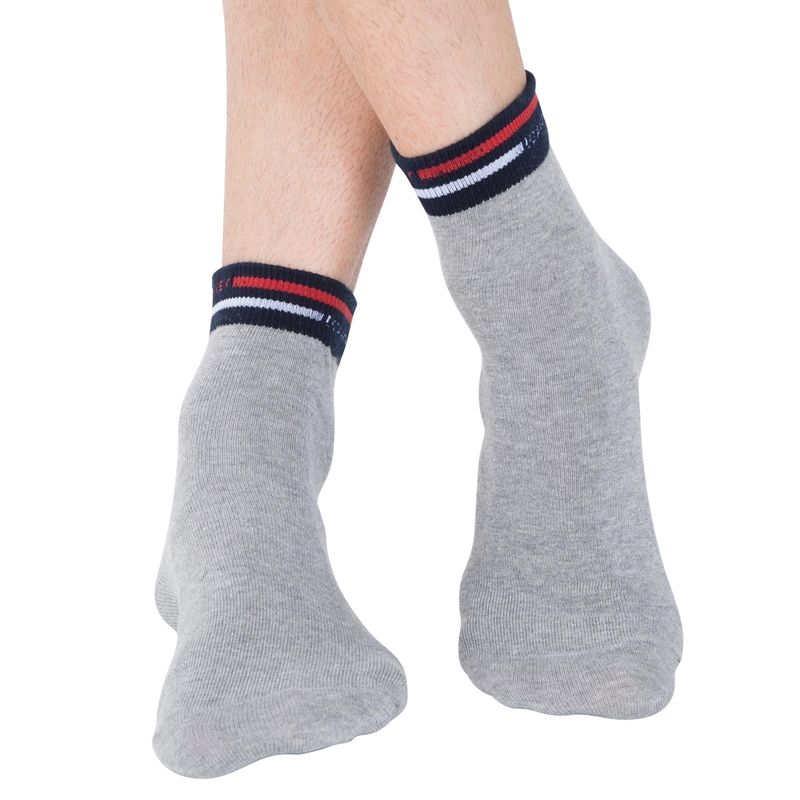 Jockey Grey Melange Ankle Socks (Free Size)