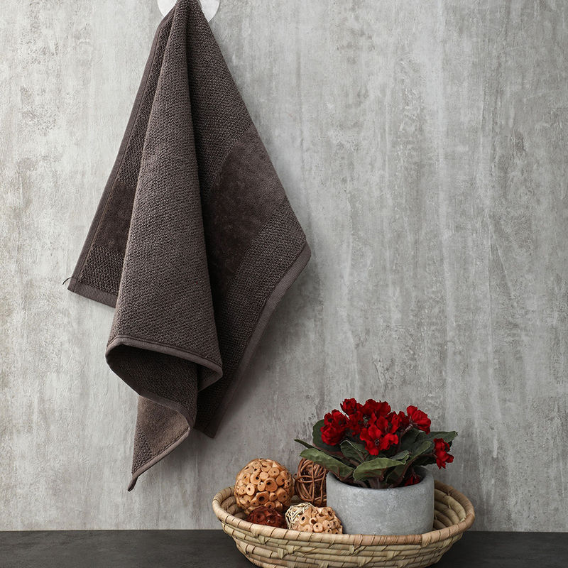 Pure Home + Living Set Of 4 Grey Hand Towels Buy Pure Home + Living