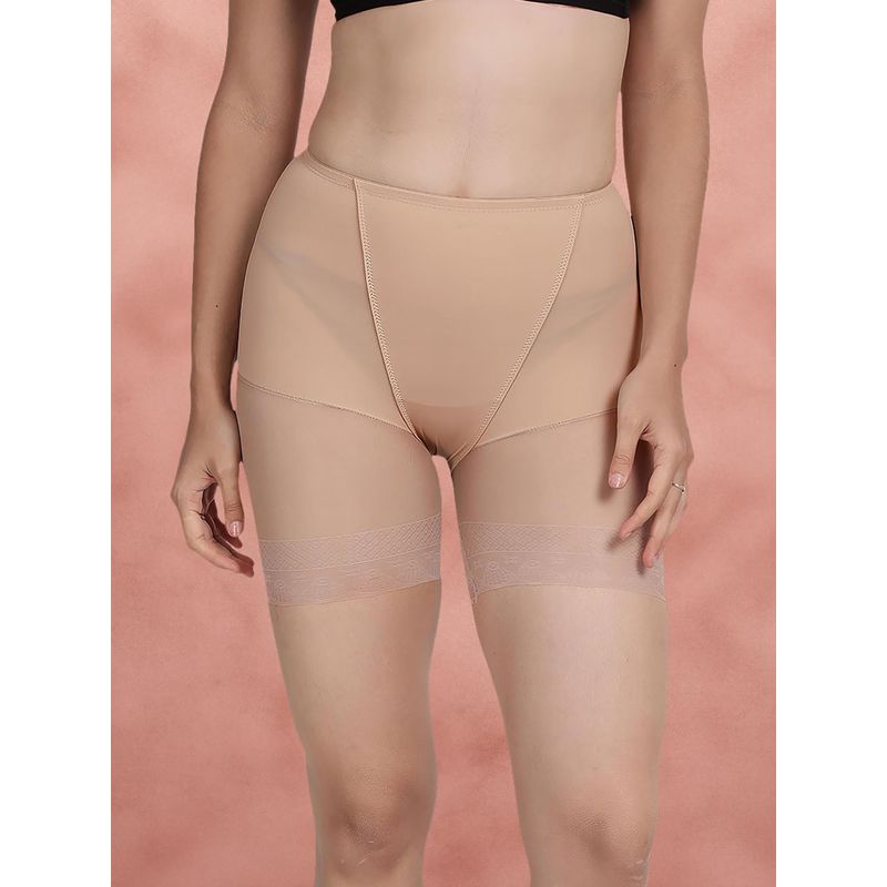 Shyaway By Shyle Skin Transparent Lace Tummy Shapewear (2XL)