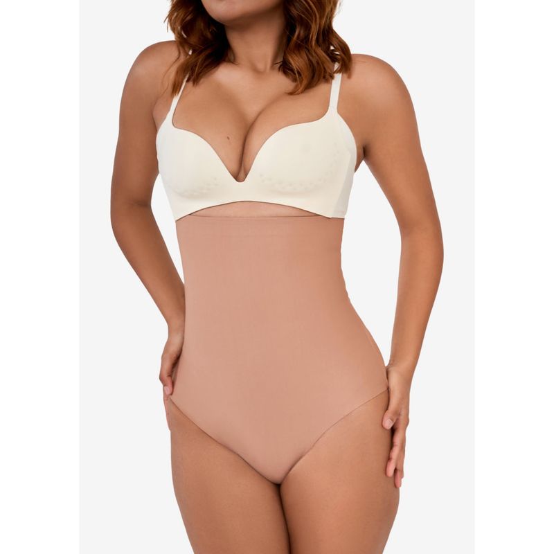 INVOGUE High Compression Tummy Tucker Brief Cut - High Rise (Cream) (S)