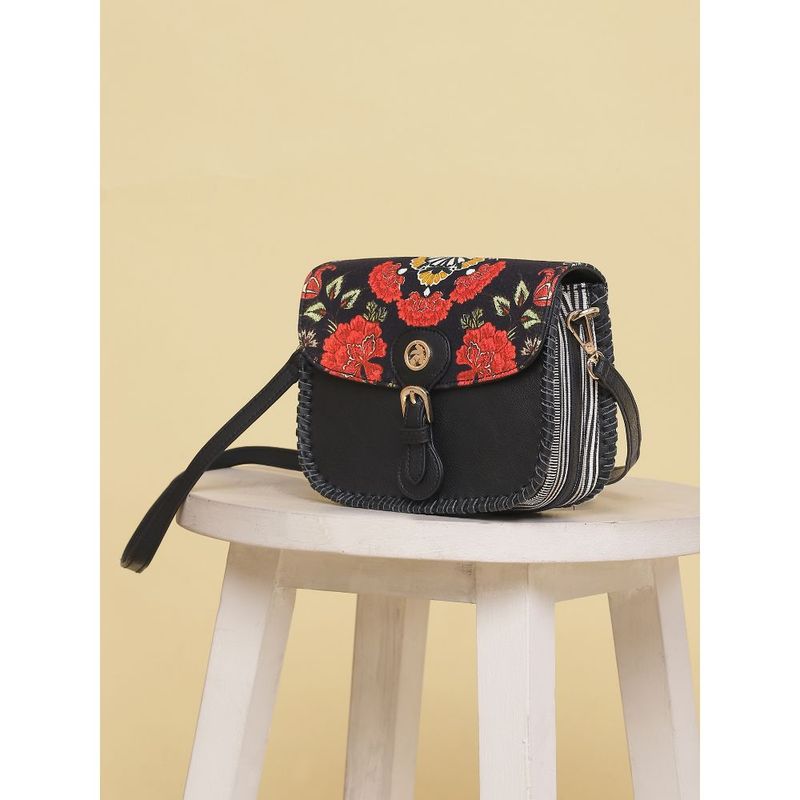 Buy Label Ritu Kumar Black Sling Bag Online